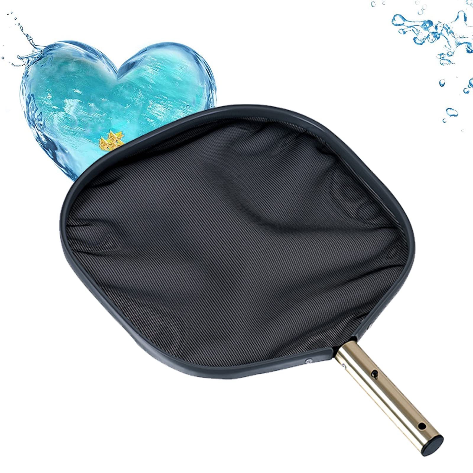 Esta Red recogehojas para Piscinas, rastrillo Profesional para Limpieza de Hojas, rastrillo de Malla Fina con Bolsa Profunda y Marco de plástico Resistente para Limpiar Hojas en Piscinas y e