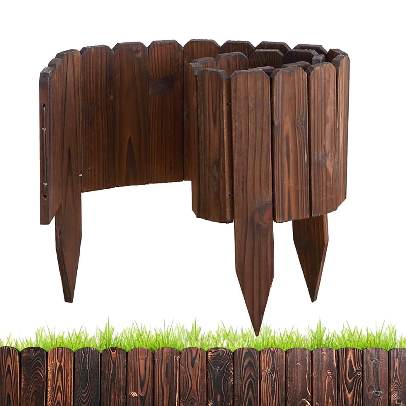 Clôture en bois pour le jardin et bordure de délimitation extérieure
