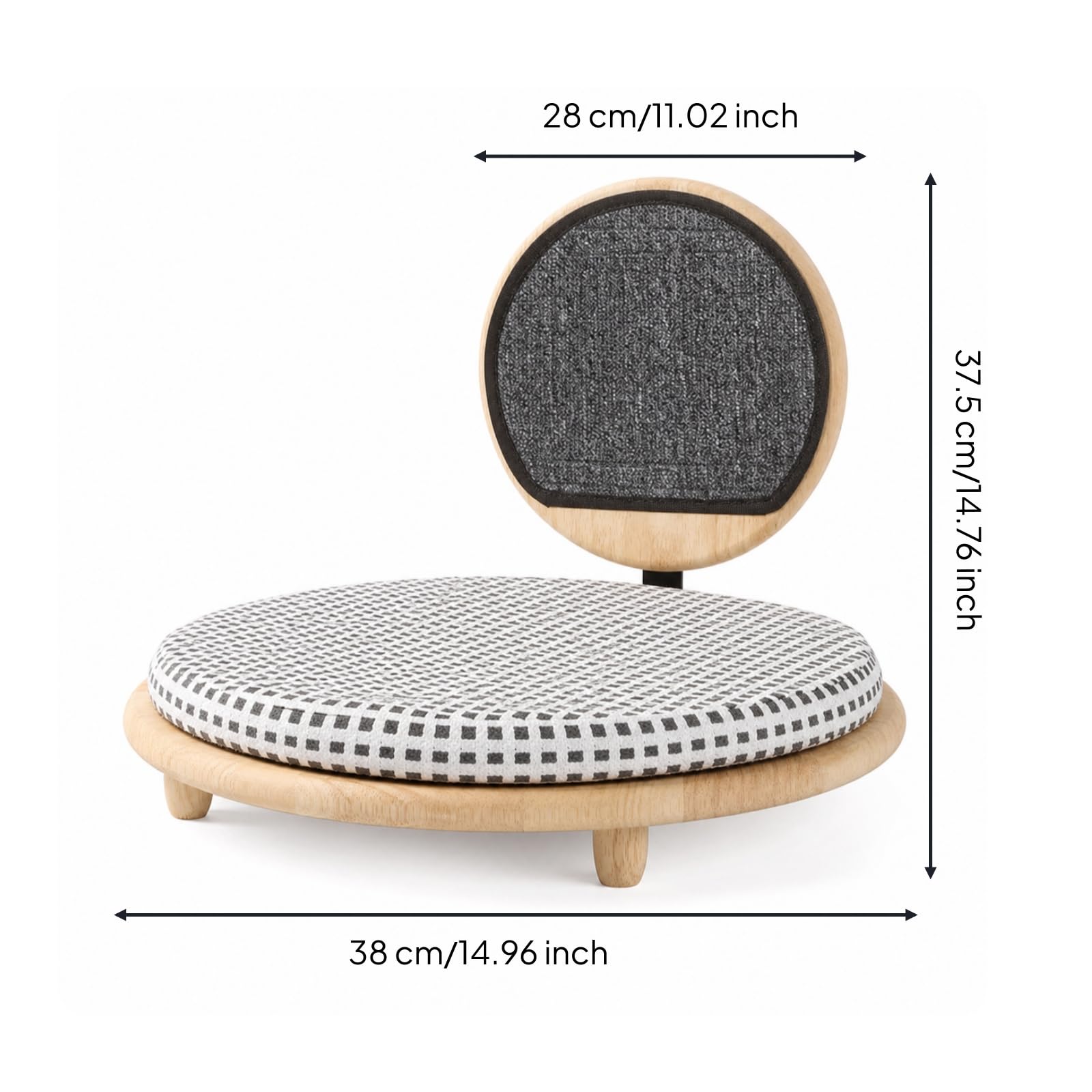 Cama Compacto Cama con Funda smontable Suave Mueble para s, Apartamento