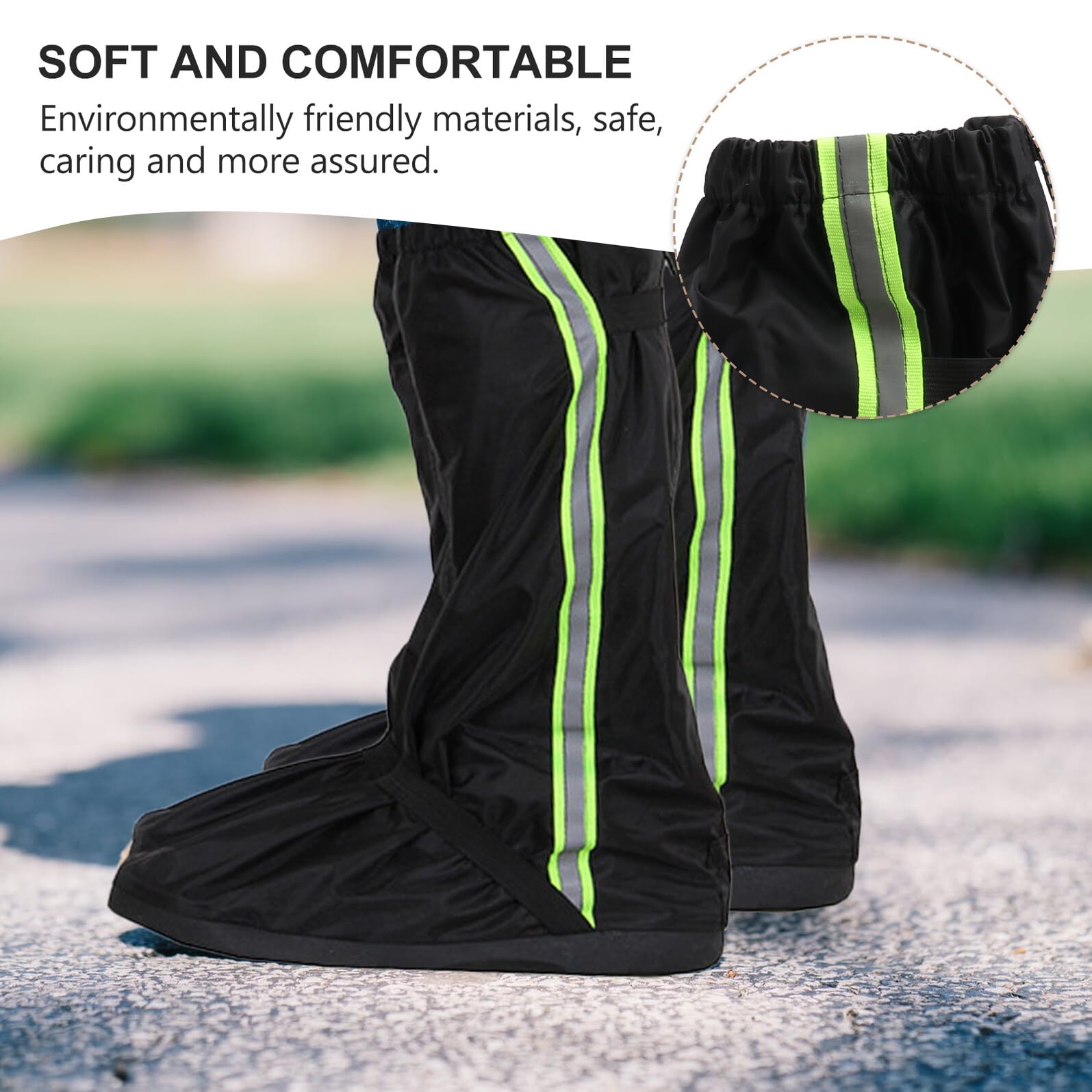ABOOFAN Guêtres Imperméables pour Randonnée Couvre-Chaussures Oxford Anti-Neige Protection Intempéries