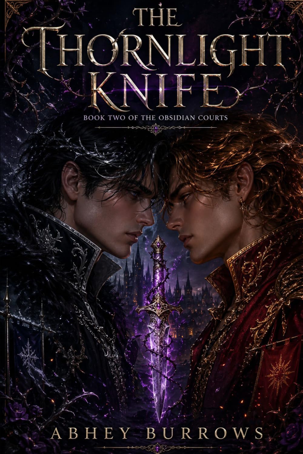 The Thornlight Knife: A Dark M/M Fae Romantasy (Enemies to Lovers, Court Intrigue) (Obsidian Courts)