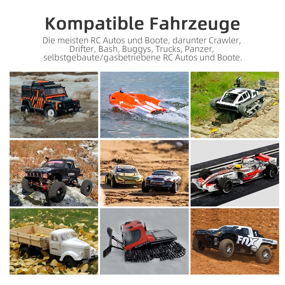 DUMBORC 2 Stück X6FG (eingebauter Gyro) 6 Kanäle 2,4GHz RC Empfänger | DUMBORC X6, X4, X5 Sender, RC Auto, Boot, Panzer, Drifting Auto