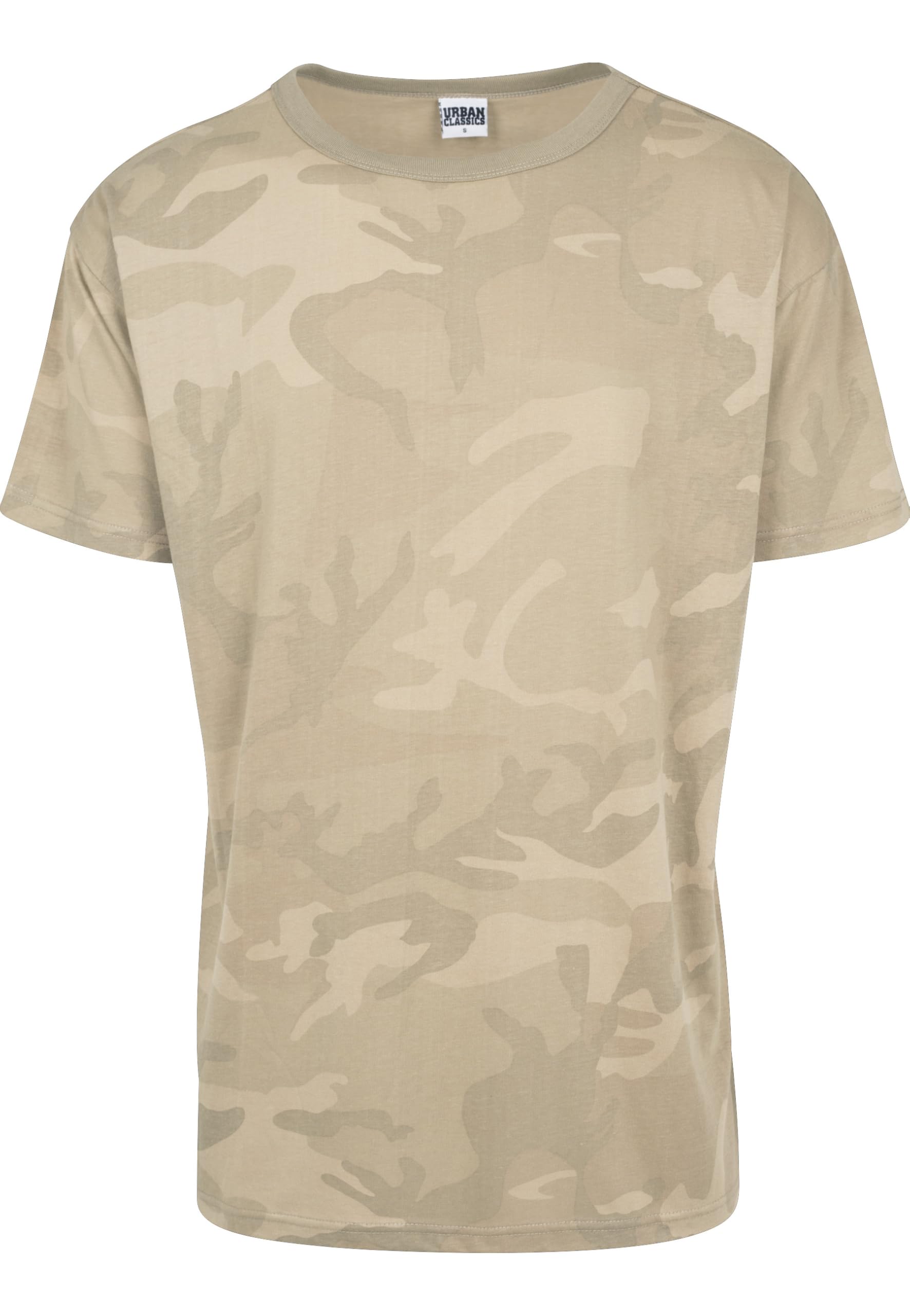 Urban Classics Men's Oversized Tee T-Shirt, Multicolour (Sand Camo 867), S