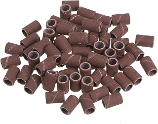 50pcs Sanding Drums 1/4 Inch Mini Sanding Sleeves 320 Grit Sanding Bands for Drum Sander Rotary Tools