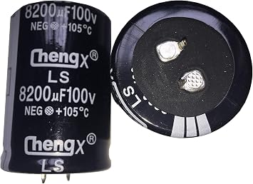 Snap In Capacitors 8200uF 100V 35X50MM 2 PCS