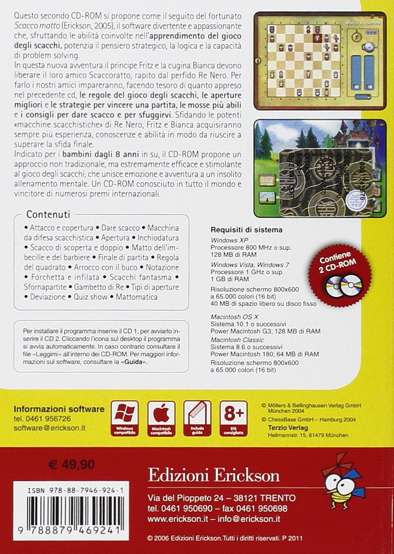 Scacco matto 2. Sviluppare la logica e le capacità di problem solving attraverso il gioco degli scacchi. CD-ROM