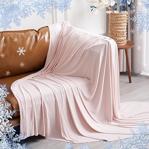 Vista 19 de PHF Manta refrescante reversible doble tamaño individual, Soft Arc-Chill Q-Max > 0.5 delgada de verano de una sola capa para personas que duermen