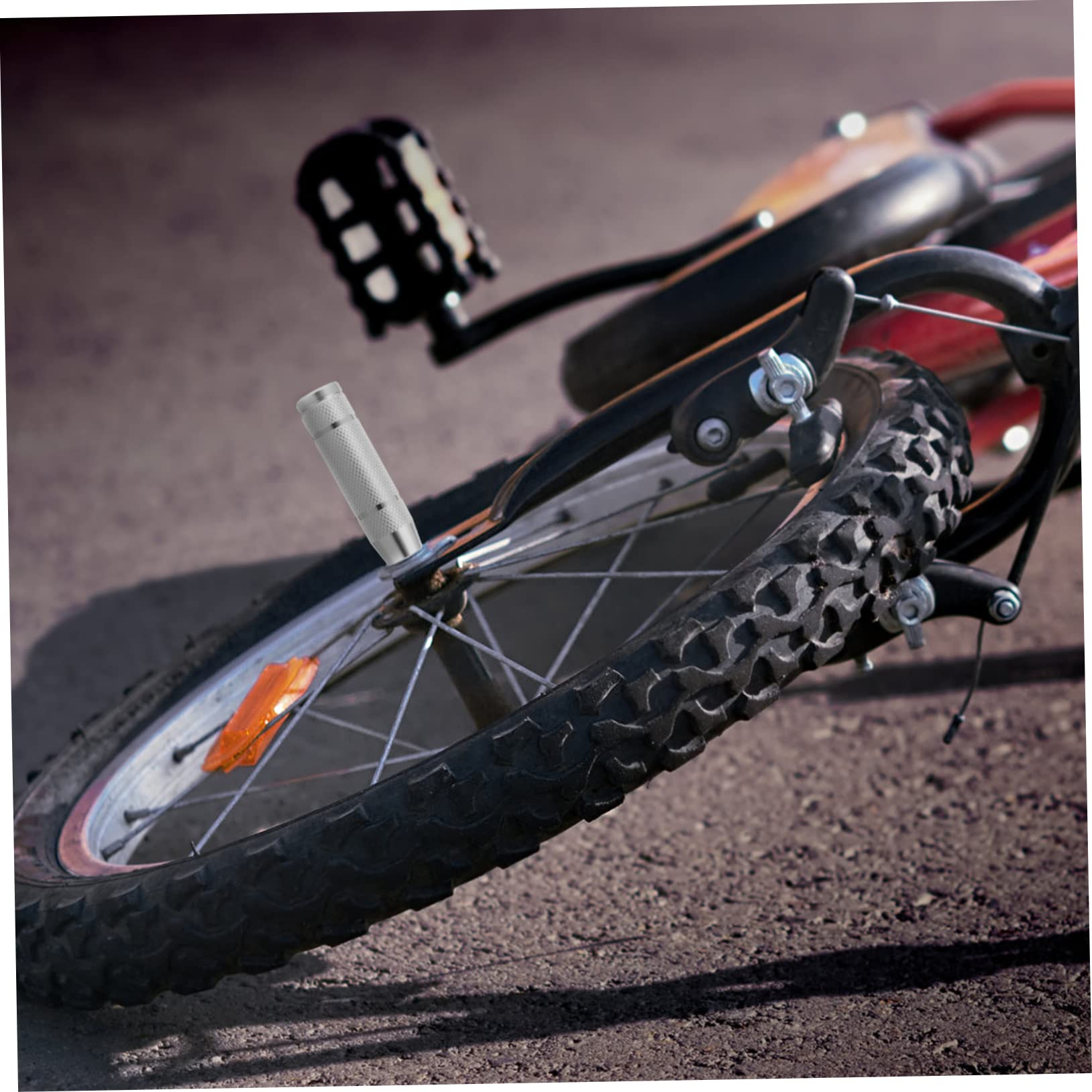 POPETPOP 1Pair Aluminum Alloy Pegs for Bicycles Easy to Install Bike Foot Pedals Durable Wear Resistant Design for Mountain and Bikes Accessory for Bike