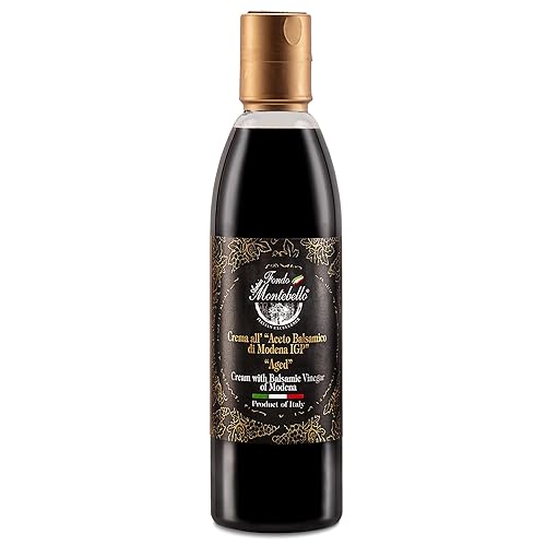 Miniatura 10 de FONDO MONTEBELLO Vinagre Balsámico de Módena 8.45 fl.oz. (8.5 fl oz), Vinagre Balsámico Dulce y Espesado Certificado IGP de Módena, (Diamante