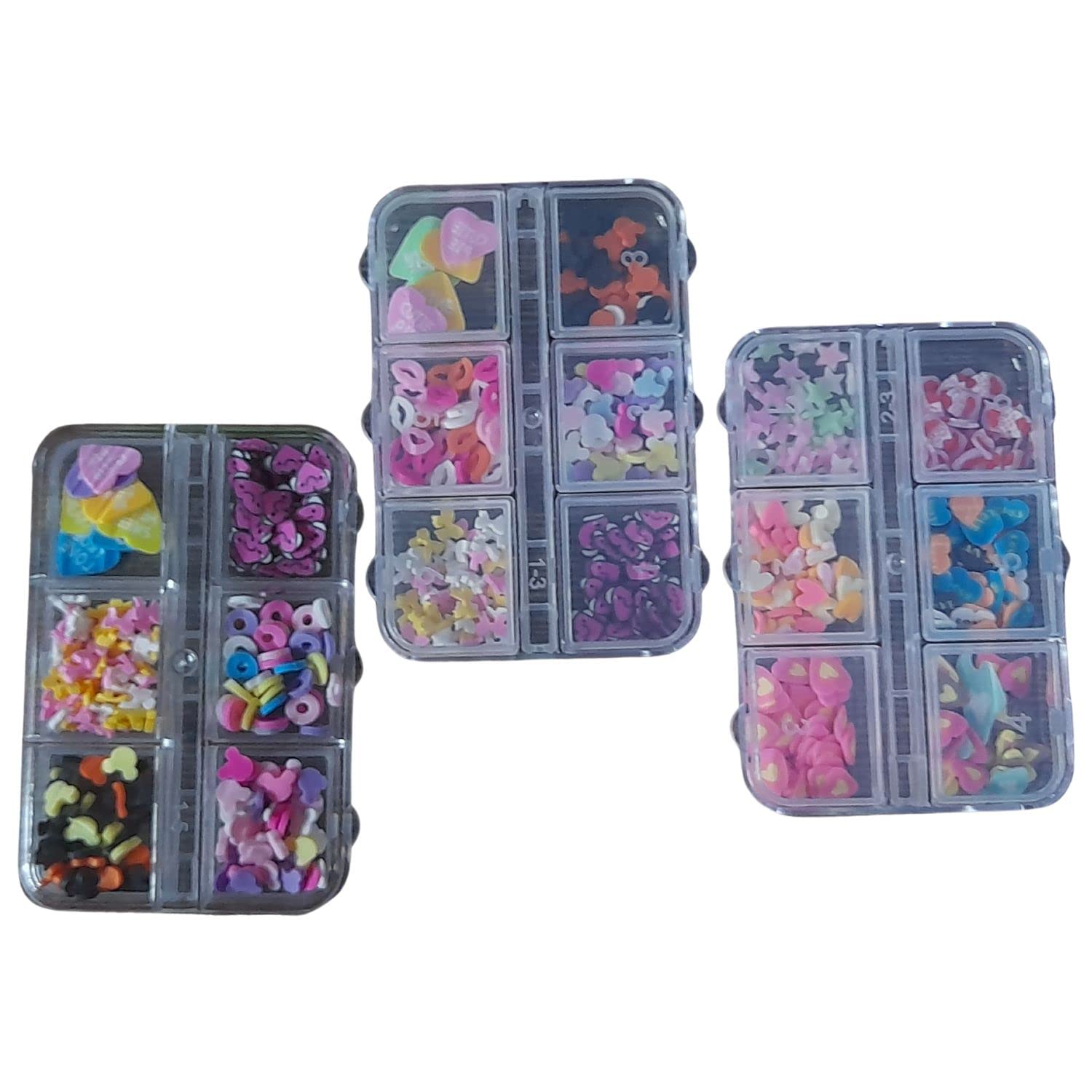 R H LIFESTYLE 100g Resin Flatbacks Accessories Clay Sprinkles 3D Polymer Slices Charms for DIY Crafts