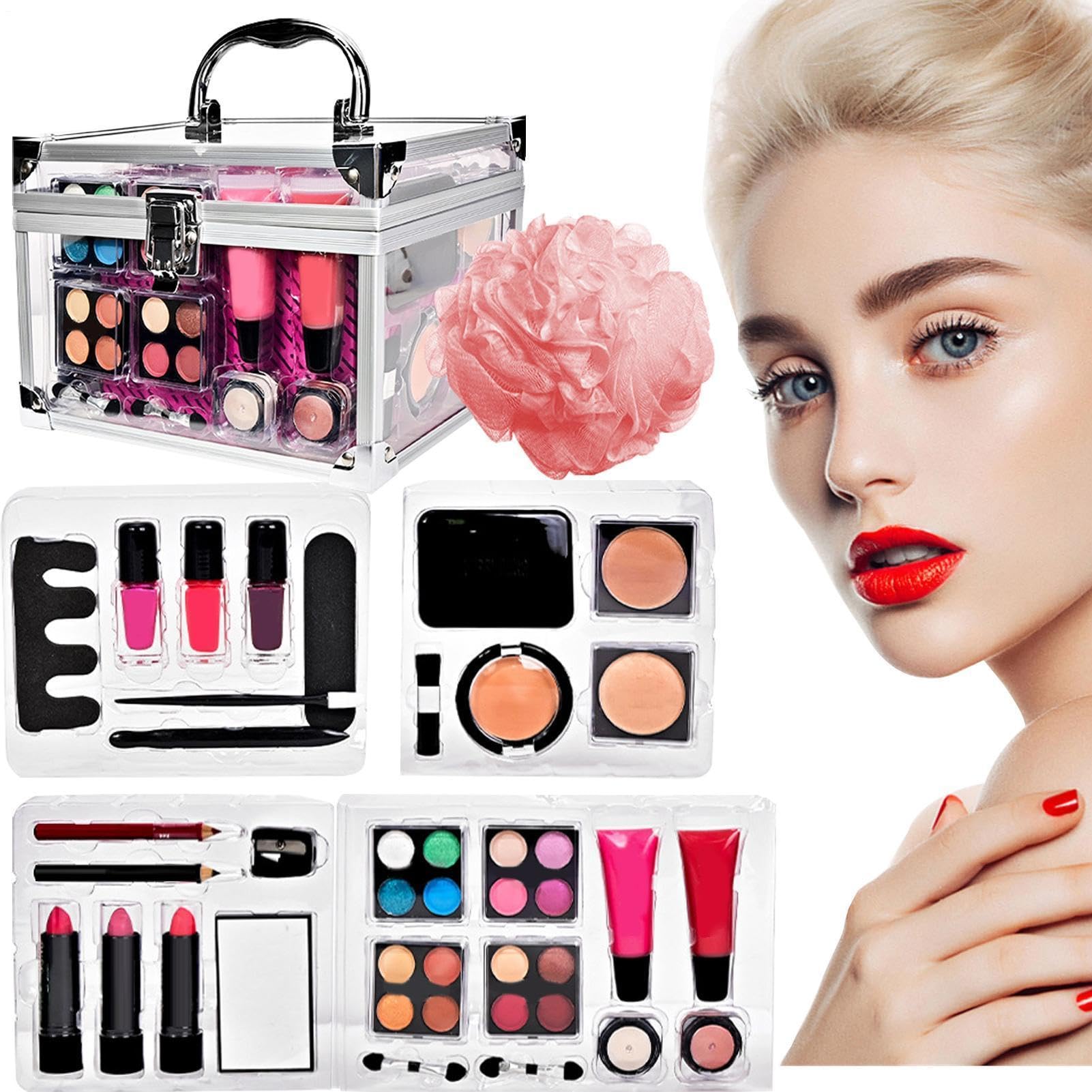 Teenager Make-up Set Tragbare Schminktasche Für Bühnen Makeup | Lidschatten Rouge Pinsel Set Für Jugendliche Reise Theater Hochzeit Halloween Alltag