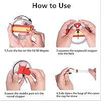 Vista 11 de Silicone Spill Stopper Set Compatible with Stanley Cup 2.0 30oz & 40oz with Straw Cover, Set of 4