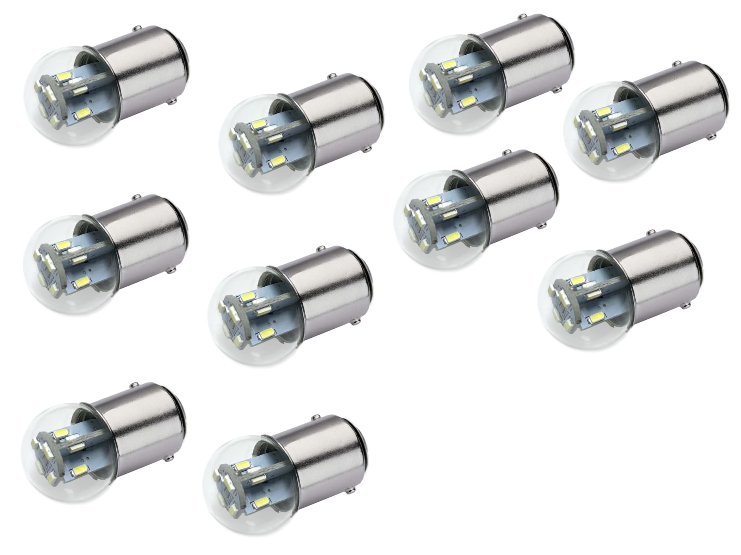 Aero-Lites #90 Miniature Bulb LED Replacement | 12/28 Volt AC/DC | Base Style: BA15D | Replaces Filament Bulbs: #90, #68, #96, #1178, #304, #624, #1282