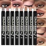 evpct 8Pcs Cream Eyeshadow Stick Set for Older Women, Brown Putty Desert Ginger Nude Brown Caramel Matte, Silky Matte Eyeshadow Applicator Sticks Waterproof, Blendable Eye Makeup sombras para ojos