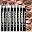 evpct 8Pcs Cream Eyeshadow Stick Set for Older Women, Brown Putty Desert Ginger Nude Brown Caramel Matte, Silky Matte Eyeshadow Applicator Sticks Waterproof, Blendable Eye Makeup sombras para ojos