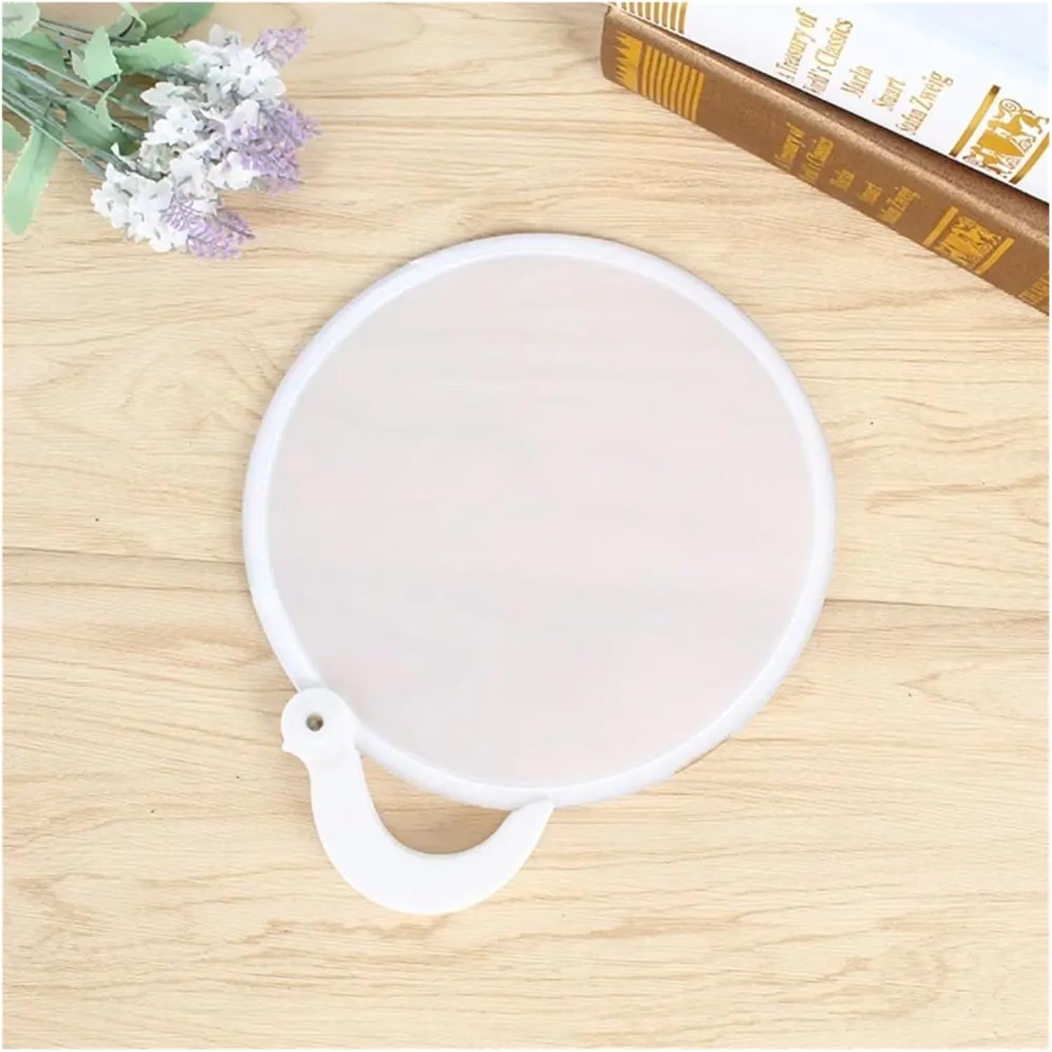 Handheld Fan Portable Foldable Round Fans Simple Mini Blank Plastic Decorative Painting