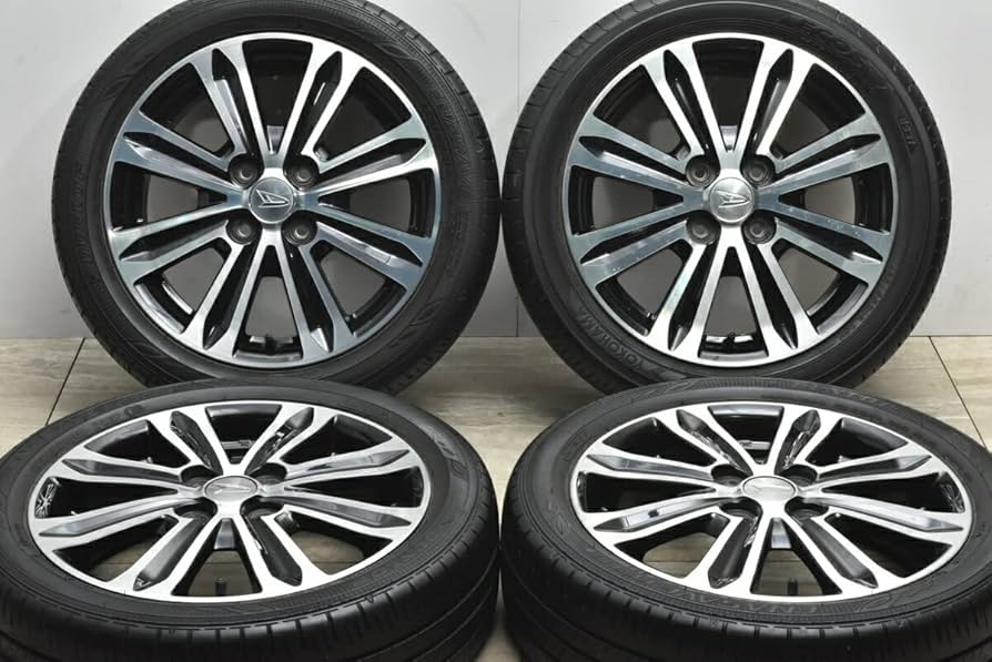 Amazon | 中古 タイヤホイール 4本セット 15インチ 4.5J +45 165/55R15