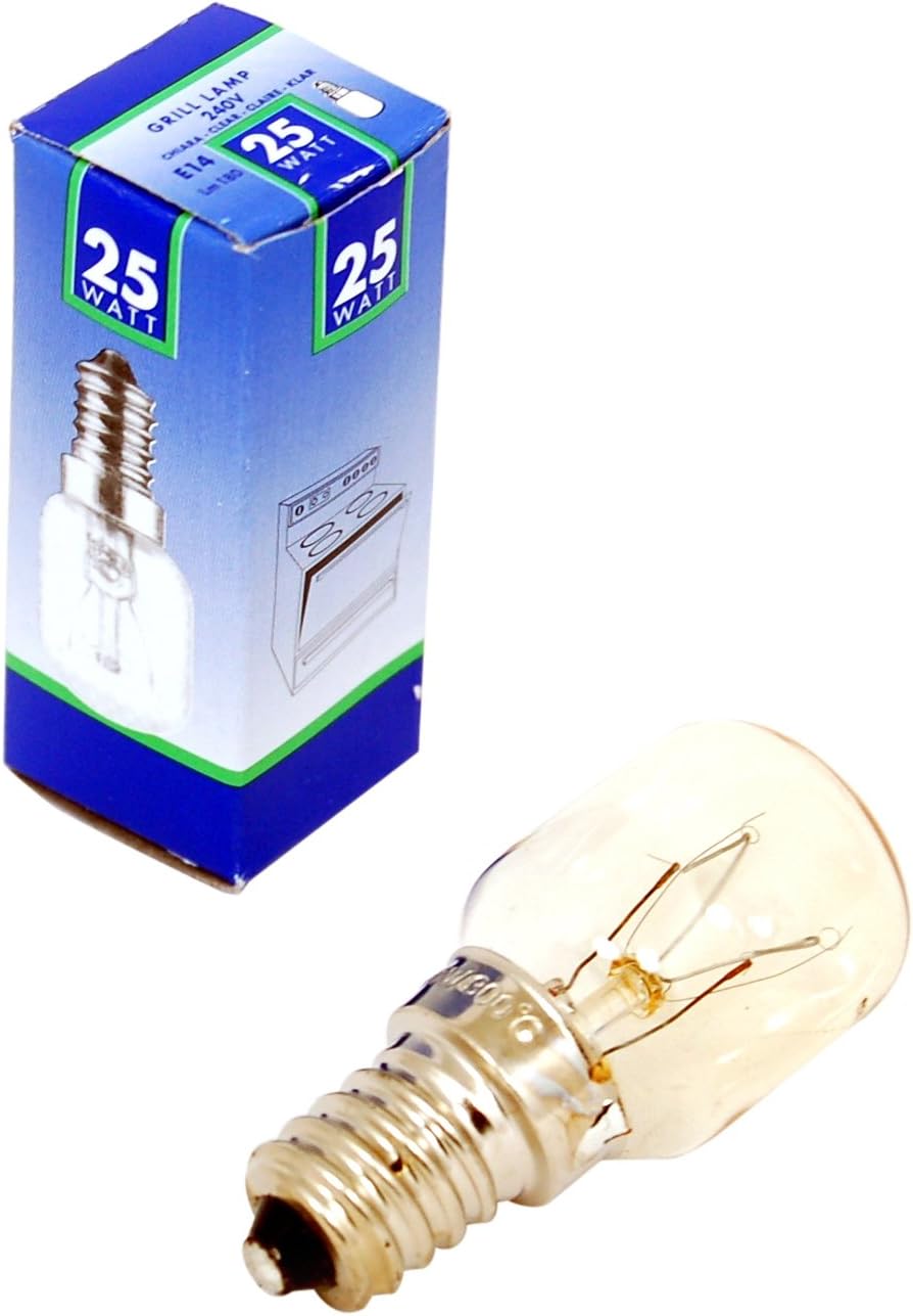 Universal cooker/oven lamp bulb. Suitable for AEG Bosch Cannon Creda Electrolux Hotpoint Indesit John Lewis Smeg Tricity Bendix Zanussi Oven Oven Lamp - 25W