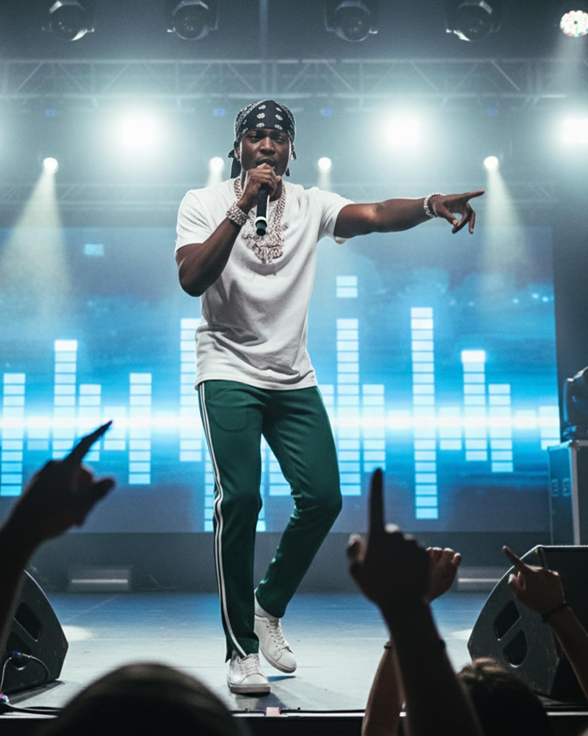 Zylioo Men's Tall Track Pants, Extra Long Sweatpants for Tall Men with Side Stripes and Pockets - Image 3