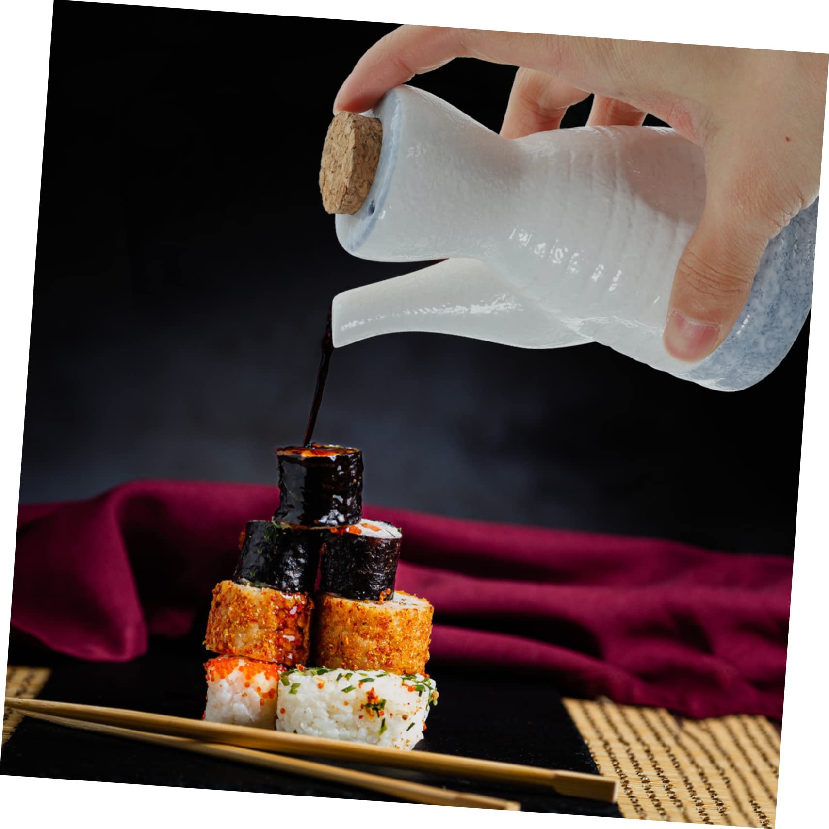 PRETYZOOM 2pièces Distributeur De Vinaigre Japonaise Pot à Sauce