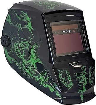 Antra Digital Solar Power Auto-Shading & Darkening Welding Helmet DP5A-7312 True Color 3/5-13 w/Tack Mode, Shade Lock, Two Step Delay, Low TIG Rating 2A - Precision Protection for Welding Excellence