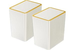 IEEK Gold Trash Can for Bedrooms: A Small, Stylish Solution for Daily Needs