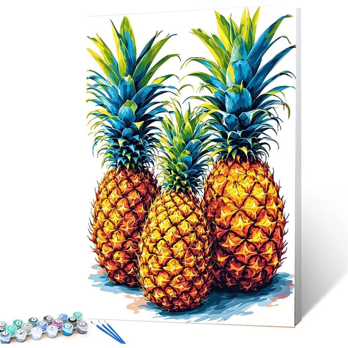 Amazon.co.jp: 数字による絵画 フルーツ パイナップル りえ大人のため