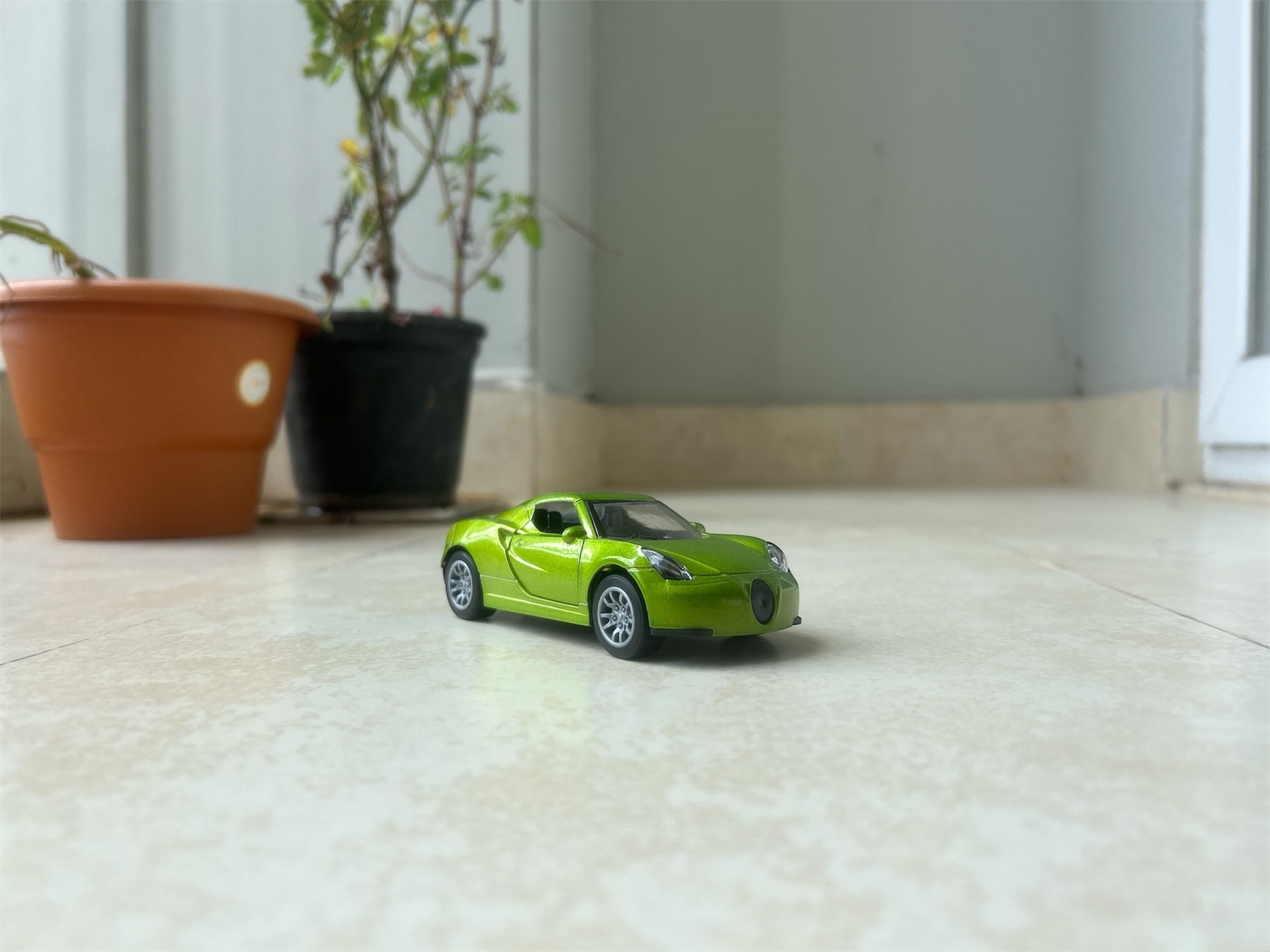 Jaf N Gel Alfa Romeo Metal Toy Car, Openable Doors, Pull-Back Action, Realistic Look, Collections for Kids and Adults (Alfa Romeo)