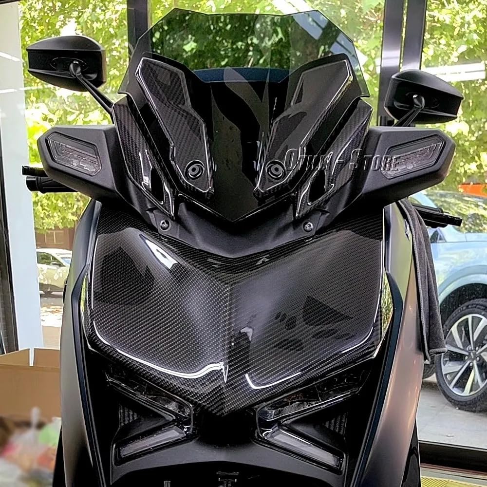Motorcycle Windscreen Acrylic Windshield Front Fairing Baffle Wind Deflectors for Yamaha X-MAX 300 2023 X-Max 250 X-Max 125 2023,Smoky Blue