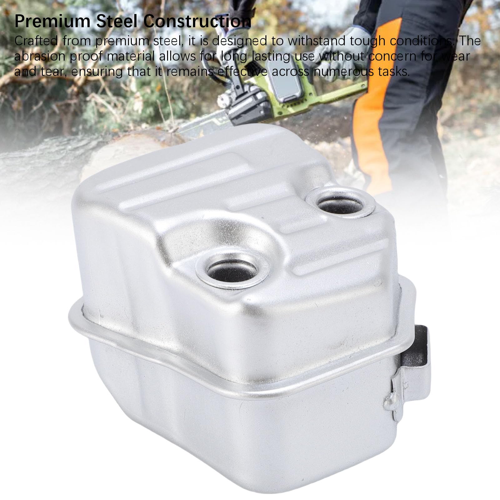 Kit de Silenciador de Escape, Cortacésped de Jardín Reemplazar el Motor de Escape de la Motosierra de Acero del Motor para MS181 MS181C MS171 Reemplace OEM 1139 140 0604
