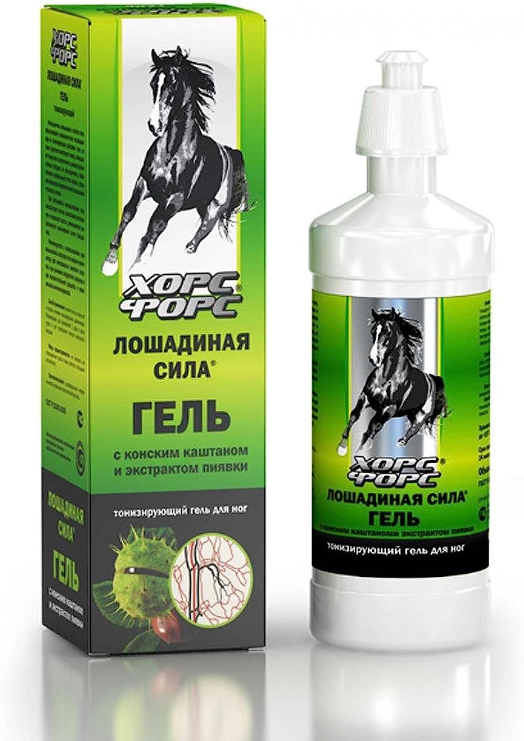 Horsepower Toning Gel for Feet with Horse Chestnut Extract and Leech 500ml
