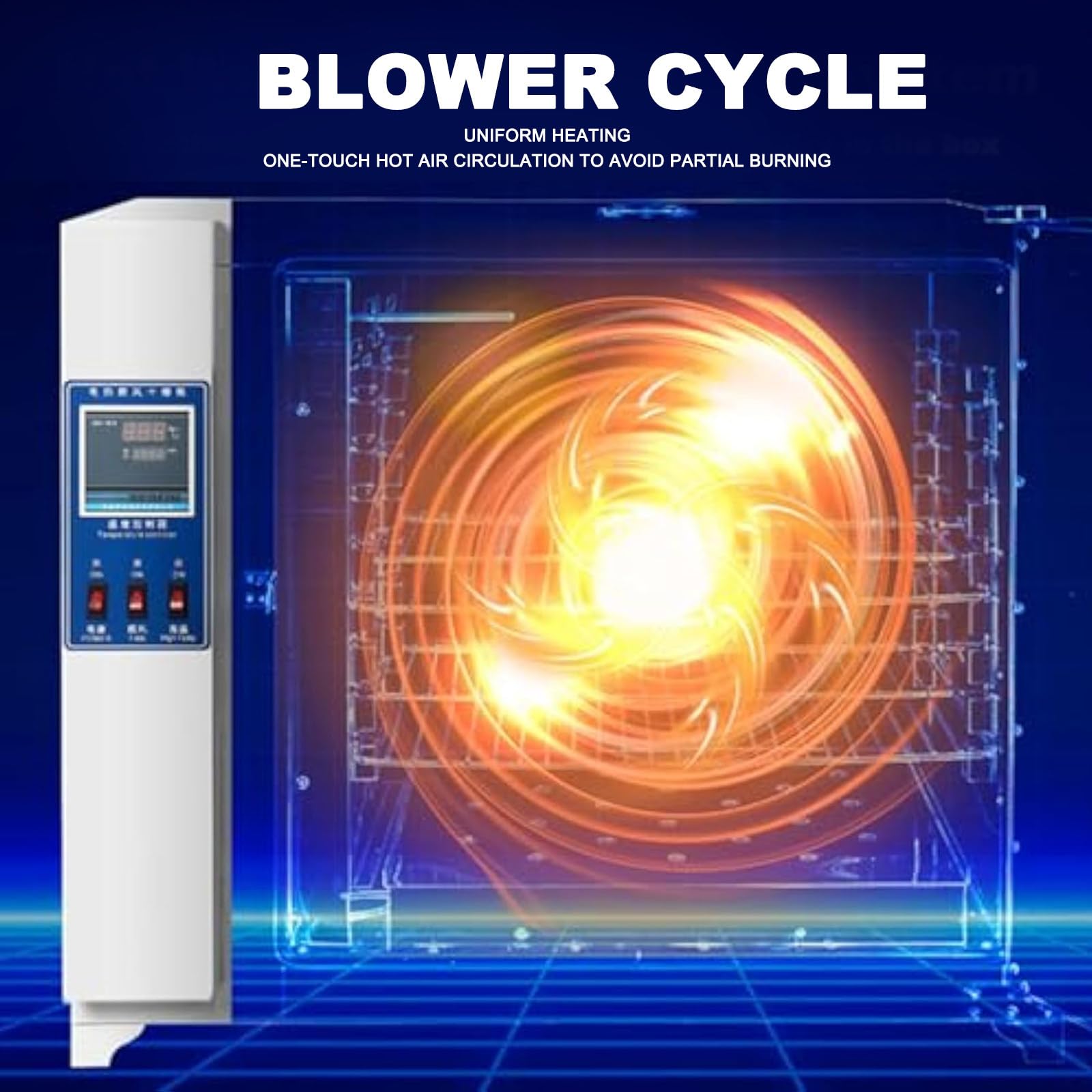 Horno eléctrico de secado de laboratorio, secador de temperatura constante, interior de acero inoxidable, rango de temperatura de 50-300 °C para uso industrial