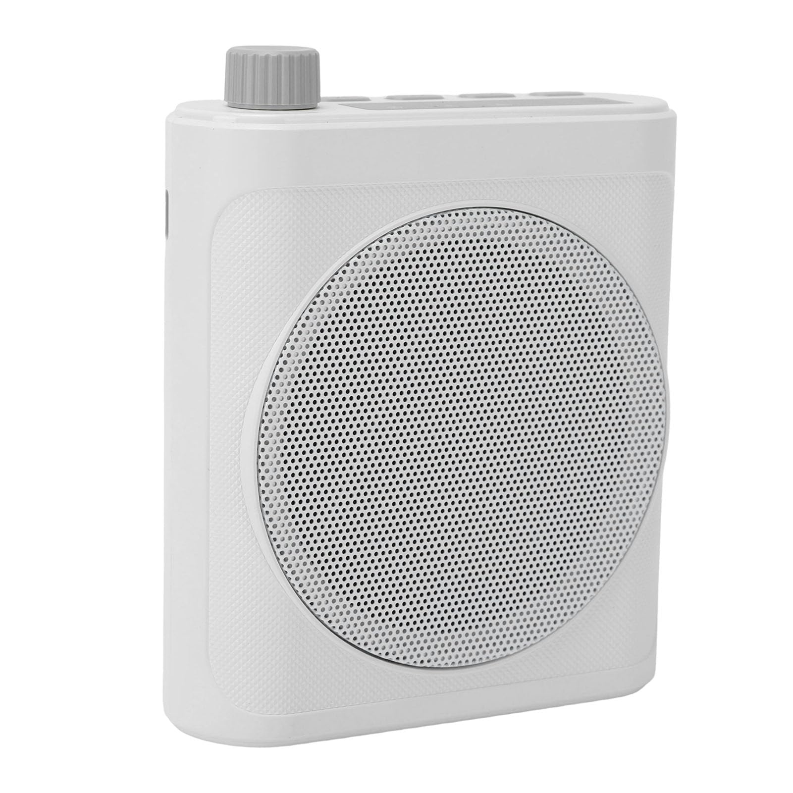 Amplificatore Vocale Wireless, Altoparlante da 76 Mm con Cancellazione del Rumore con 2 Microfoni Lavalier Magnetici, Bluetooth 5.4, Batteria da 25 Ore, per Conferenze, (Bianco)
