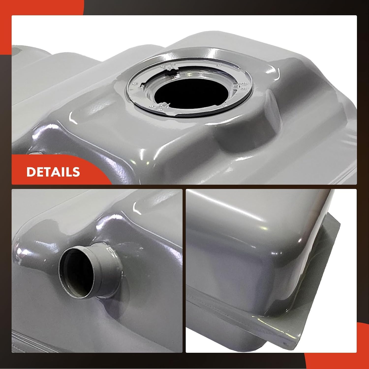 A-Premium Fuel Tank with Lock Ring & O-Ring Compatible with Chevrolet C1500 K1500 1988-1998, C2500 K2500 C3500 1988-2000, K3500 & GMC C1500, C2500, C3500, K1500, K2500, K3500
