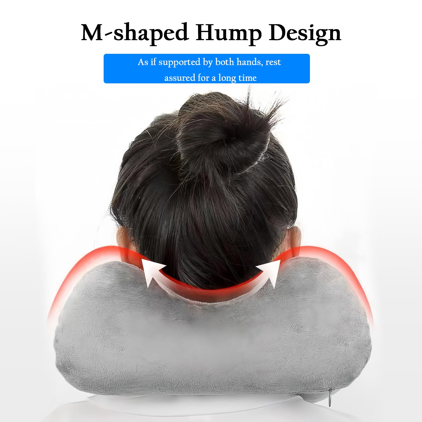 Cuscino Da Viaggio Gonfiabile Per Collo - 2 Pezzi Con Federa Morbida - Foto 9