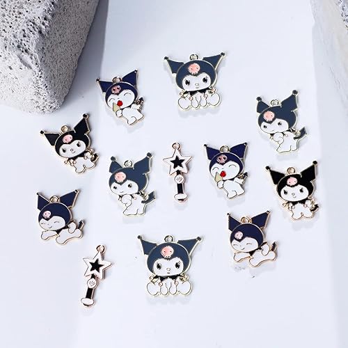 Miniatura 3 de G-Ahora 10 piezas de dijes de gatito lindo regalo de dibujos animados gatito accesorios de joyería colgante para fabricación de joyas DIY