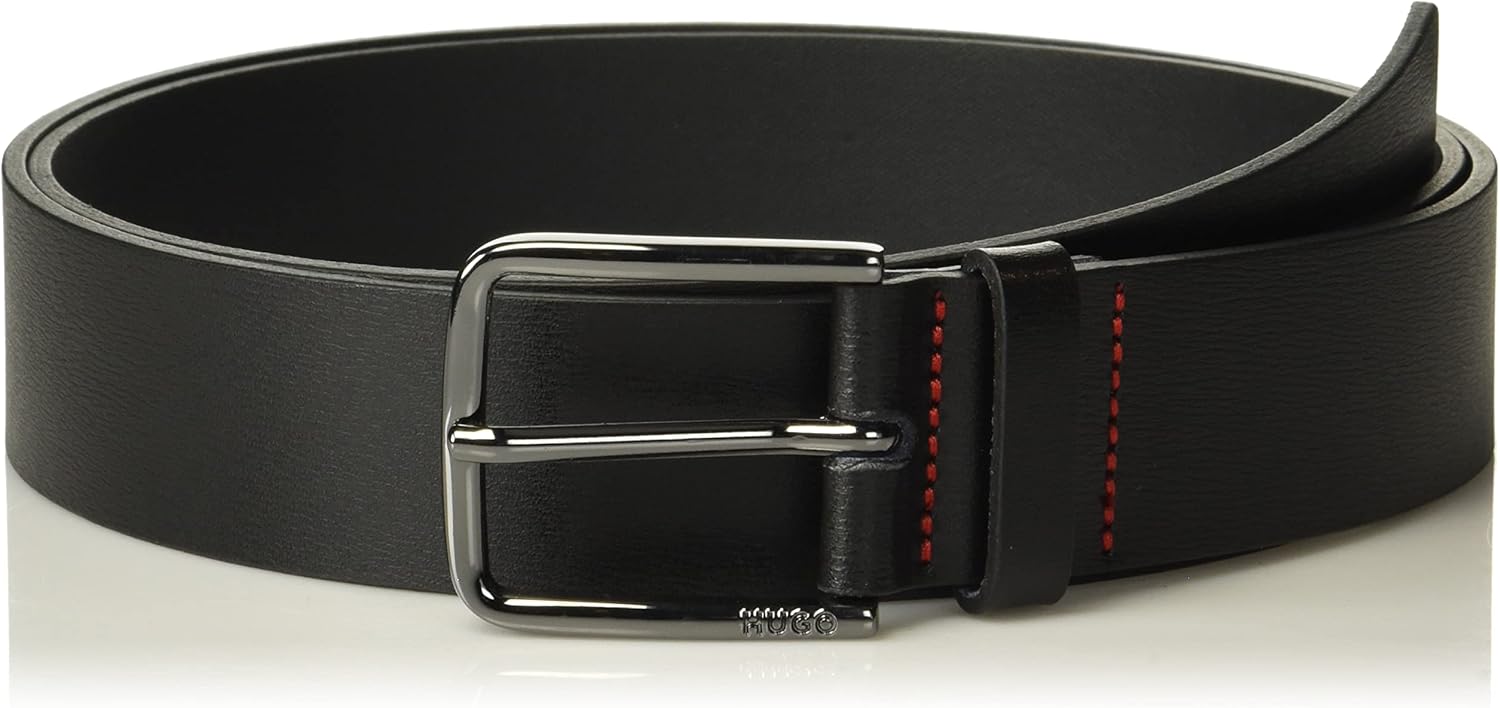 HUGO Men's Grain Leather Dress Belt