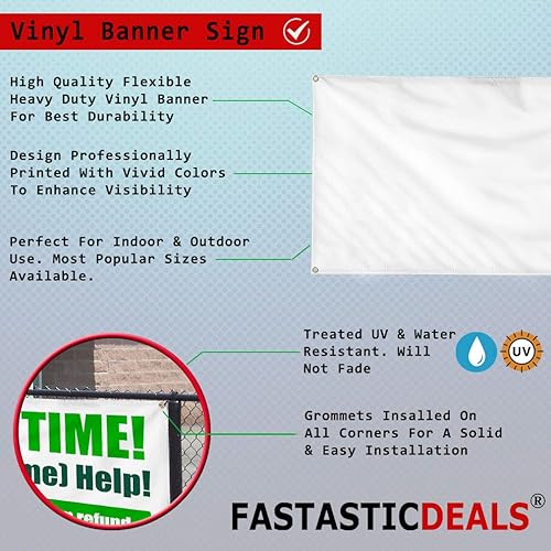 Miniatura 2 de Vinyl Banner Multiple Sizes Chicken Tenders Restaurant Cafe Bar C Restaurant & Food Outdoor Weatherproof Industrial Yard Signs White 6 Grommets