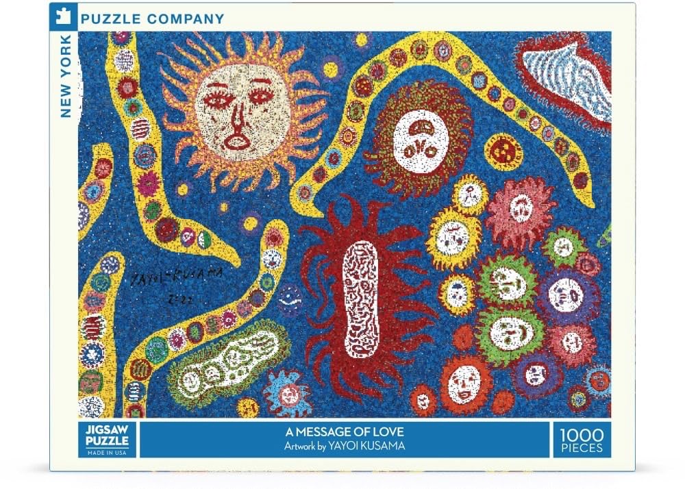 New York Puzzle Company - Poster de transit Un message d'amour - Puzzle de 1000 pièces