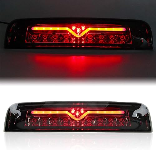 Miniatura 3 de Tresound Para Dodge Ram 1500 2500 3500 3 tercera luz de freno 2009-2017 Lámpara LED de montaje alto (ahumada)