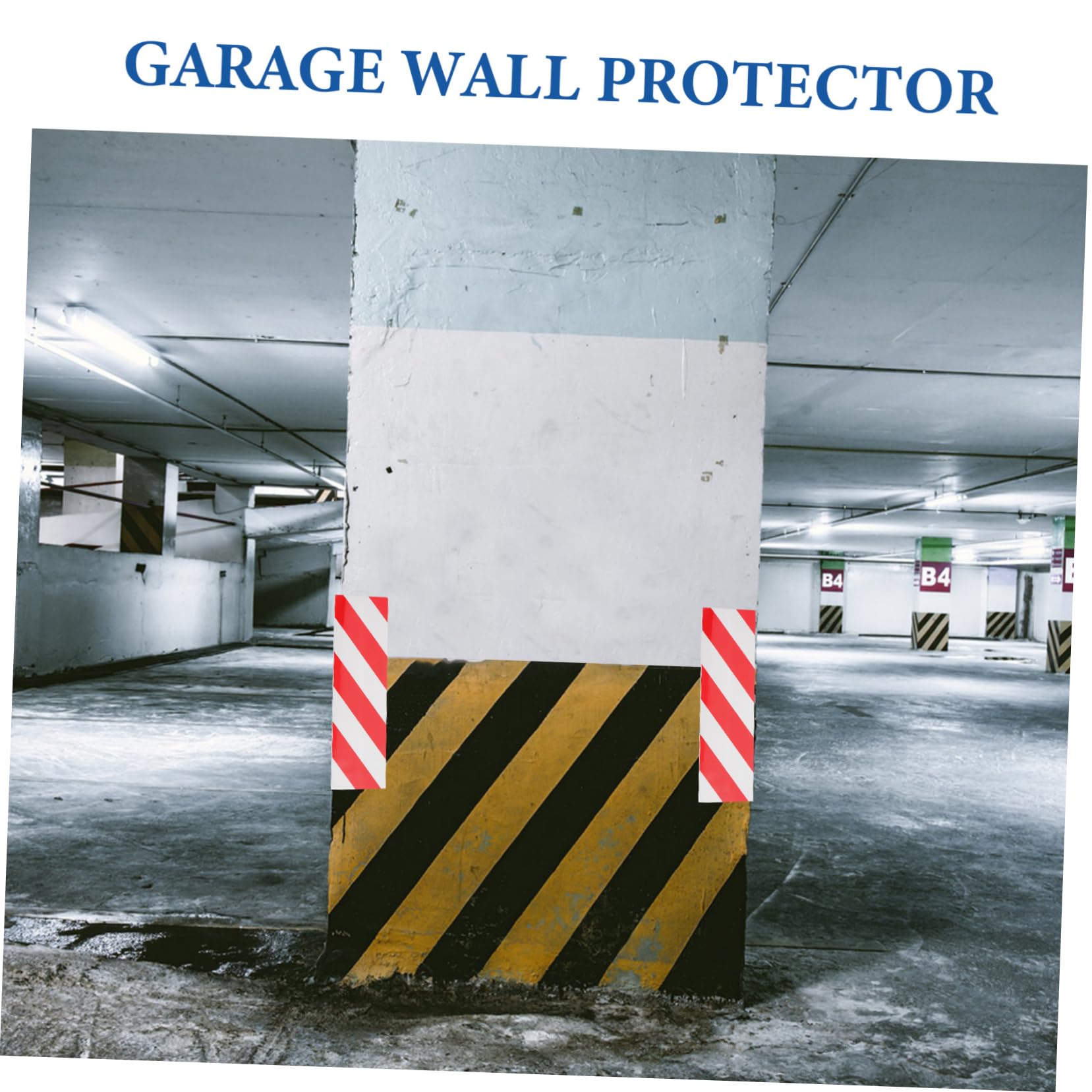 Mikinona 12 Piezas Espuma Protectora del Coche Parachoques de Garaje para aparcar Coches Guardia de la Esquina de la Pared Protector de columnas de Parking Protector columnas Parking Tope