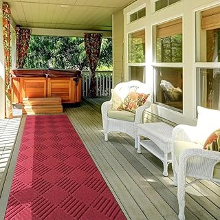 GLIWEN Rugs 2FTx6FT Ultra-Thin Rubber Backing...,