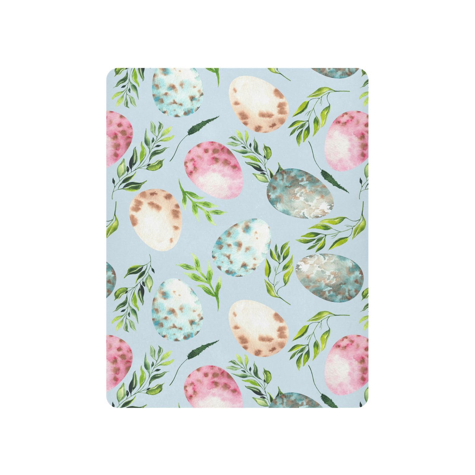 Moudou Easter Eggs Playard Sheet for Boy Girls, Soft Breathable Fitted Toddler Sheet for Standard Playard Bed Mattress, 39 x 27 x 5 Inch