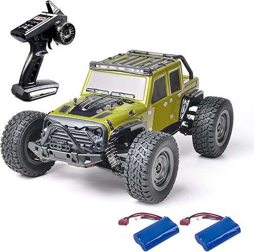 Weytoll Auto a control remoto todoterreno RC camión escala 116 2.4 GHz de alta velocidad 38 KMH RC con 4WD suficiente faro LED todo terreno RTR