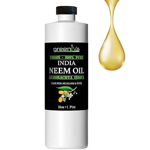 Greenive - Aceite de neem - Aceite de neem 100 orgánico cultivado - Aceite de neem virgen prensado en frĂo - Exclusivamente en Tienda 16 onzas Greenive - Aceite de neem - Aceite de neem 100 orgánico cultivado - Aceite de neem virgen prensado en frĂo - Exclusivamente en Tienda 16 onzas