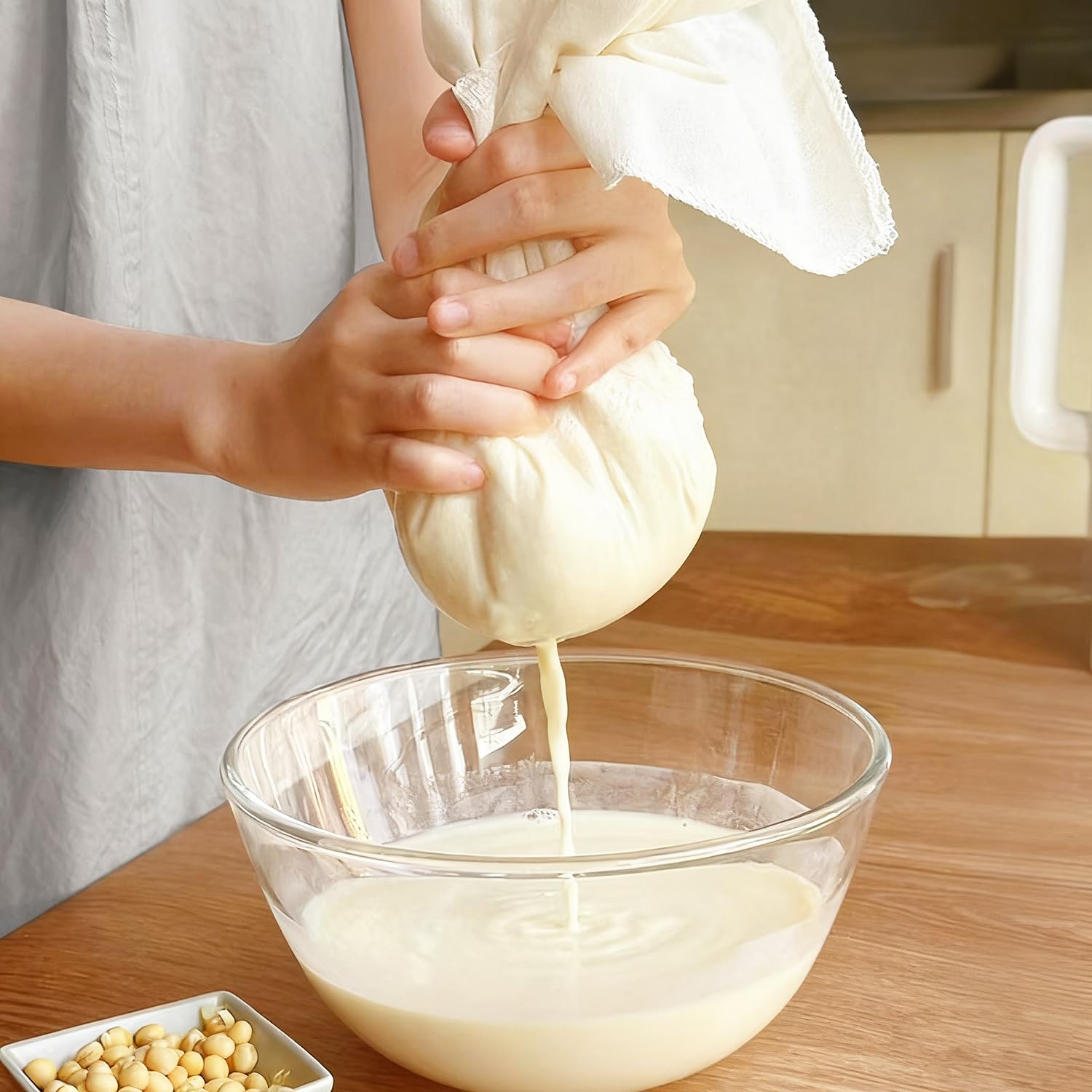 DuEco Passiertuch für Käseherstellung und Bio-Nussmilch - Mehrzweck-Käsetuch für hausgemachten DuEco Passiertuch für Käseherstellung und Bio-Nussmilch - Mehrzweck-Käsetuch für hausgemachten