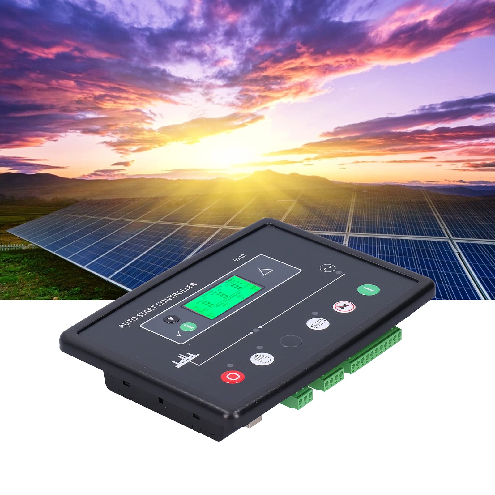 Módulo de Control del Generador, Controlador de Generadores Automáticos PSS 8V-35V DC Temporizador de Pantalla de Líquido para Máquina