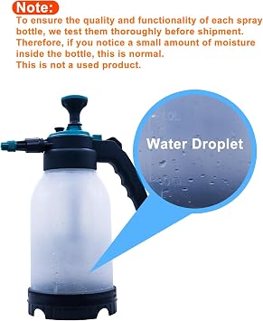 HTDYOO 0.5 Gallon Garden Pump Sprayer, Hand Held Garden Sprayer