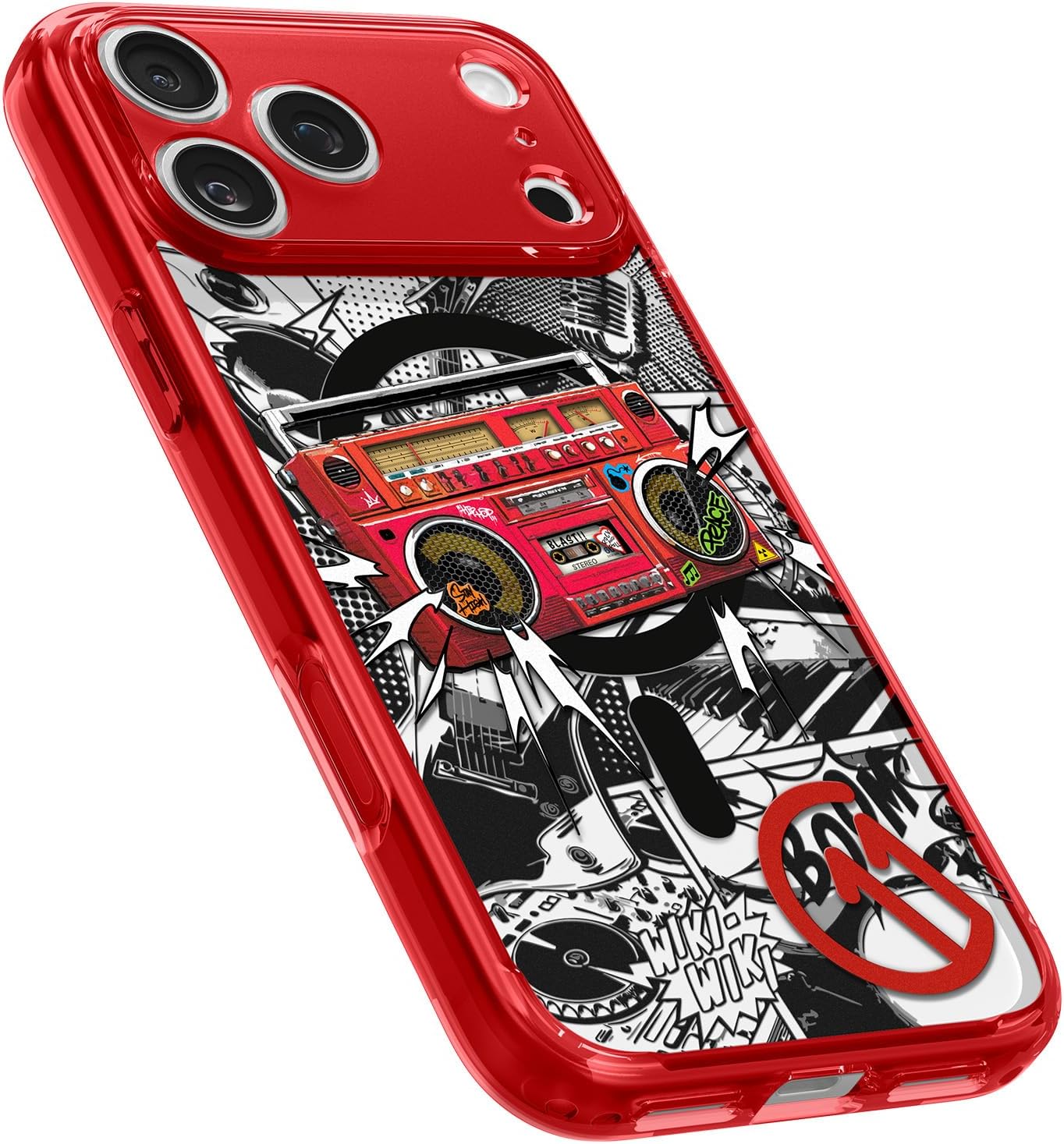 Spigen for iPhone 17 Pro Case, Ultra Hybrid MagFit c11 Collection [Customized Multi-Layered Digital Printing Design] [Military-Grade Protection] [Compatible with Magsafe] - Blast