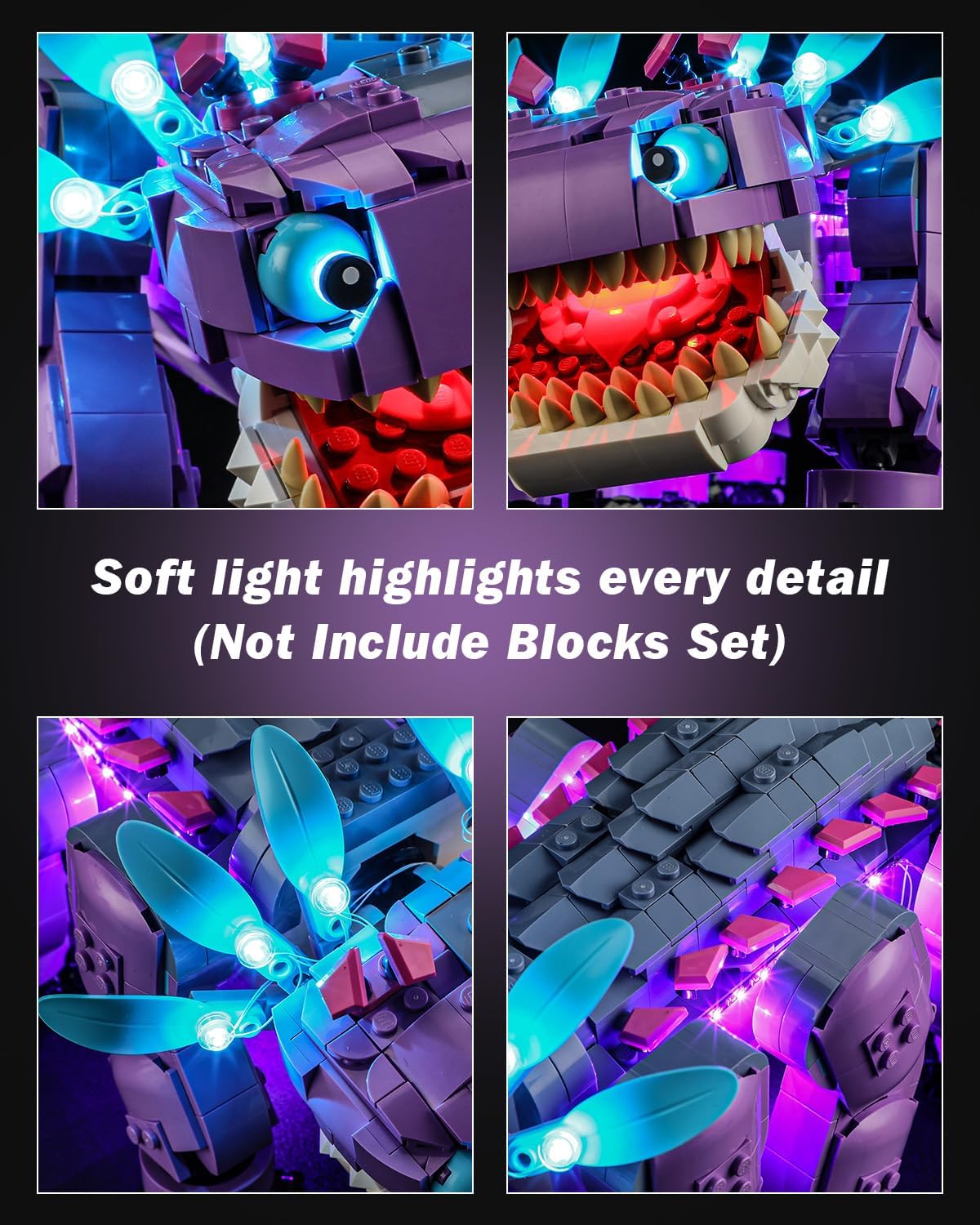 LED Light Kit for Lego 77077 Fortnite Klombo, Compatible with Lego 77077 Building Blocks Model(Not Include Blocks Set)